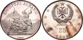 Albania 25 Leke 1968 PCGS PR64 DCAM