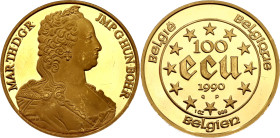Belgium 100 Ecu 1990 Fantasy Issue