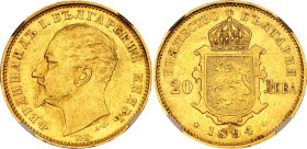 Bulgaria 20 Leva 1894 KB NGC AU58
