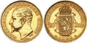 Bulgaria 20 Leva 1894 KB