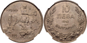 Bulgaria 10 Leva 1943 NGC MS63