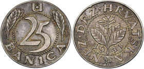 Croatia 25 Banica 1941 Pattern