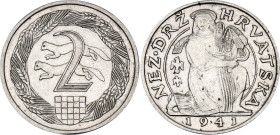 Croatia 2 Kune 1941 Pattern