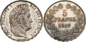 France 5 Francs 1847 A