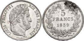 France 5 Francs 1839 B