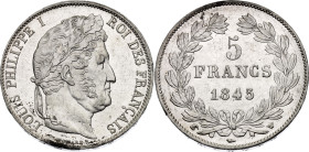 France 5 Francs 1845 W