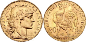 France 20 Francs 1911