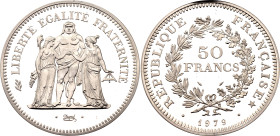 France 50 Francs 1979 Piedfort NGC PF67 CAMEO