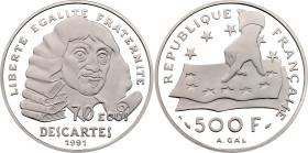 France 500 Francs - 70 Ecus 1991