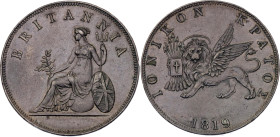 Greece Ionian Islands 2 Oboli 1819