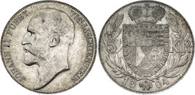 Liechtenstein 5 Kronen 1904