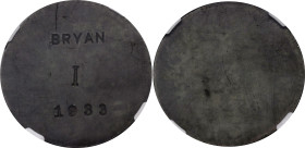 Luxembourg BRYAN / I / 1933 on a Luxembourg 72 Asses 1795 NGC AU58
