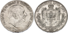 Montenegro 5 Perpera 1909