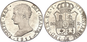 Spain 20 Reales 1811 AI