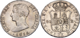 Spain 20 Reales 1812 M AI