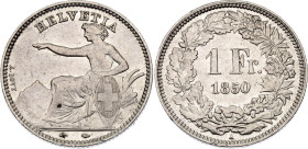 Switzerland 1 Franc 1850 A