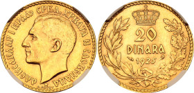 Yugoslavia 20 Dinara 1925 NGC MS64