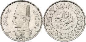 Egypt 20 Piastres 1939 AH 1358