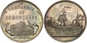 Senegal Silver Token "Compagnie de Remorquage" 1852 - 1880 (ND)