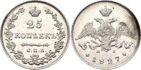 Russia 25 Kopeks 1827 СПБ НГ