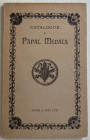 AA.VV. Catalogue of Papal Medals. London 1962. Brossura ed. pp. 123, ill. in b/n. Buono stato.