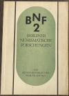 AA.VV. Berliner numismatische Forschungen (BNF). 1988. Brossura ed. pp. 124, tavv. 16 in b/n.Buono stato.