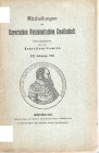 AA.-VV. - Mitteilungen der Bayerischen Numismatischen Gesellschaft. XXI.Jahrgang Munchen, 1902. pp 78 + Register heft I-XX 1882-1901 pp 82, tavole 1 +...