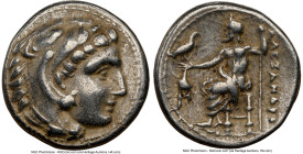 MACEDONIAN KINGDOM. Alexander III the Great (336-323 BC). AR drachm (16mm, 1h). NGC Choice VF. Posthumous (?) issue of uncertain mint, ca. 323-319 BC....