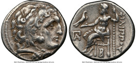 MACEDONIAN KINGDOM. Philip III Arrhidaeus (323-317 BC). AR drachm (16mm, 12h). NGC Choice VF. Lifetime issue of Colophon, ca. 323-319 BC. Head of Hera...