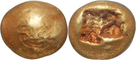 IONIA. Uncertain mint. Ca. 650-600 BC. EL sixth-stater or hecte (9mm, 2.33 gm). NGC Choice XF 5/5 - 4/5. Lydo-Milesian standard. Uncertain blank type ...