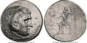 PAMPHYLIA. Perga. Ca. 221-188 BC. AR tetradrachm (32mm, 12h). NGC Choice VF, double struck with rotation. Late posthumous issue in the name and type o...