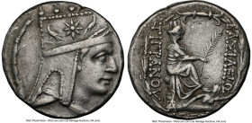 ARMENIAN KINGDOM. Tigranes II the Great (95-56 BC). AR tetradrachm (25mm, 15.71 gm, 1h). NGC Choice VF 5/5 - 3/5, brushed. Tigranocerta, ca. 80-68 BC....