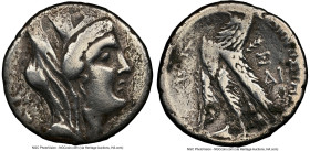 PHOENICIA. Sidon. Ca. 107 BC-AD 26. AR tetradrachm (27mm, 1h). NGC VG, scratches. Dated Civic Year 61 (51/0 BC). Veiled, turreted, draped bust of Tych...