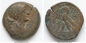 PTOLEMAIC EGYPT. Cleopatra VII (51-30 BC). AE 40 drachmae (22mm, 9.07 gm, 12h). VG. Alexandria, ca. 50-40 BC. Diademed, draped bust of Cleopatra VII r...