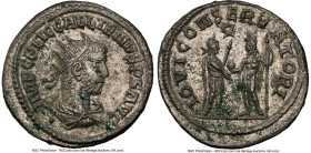 Gallienus, Joint Reign (AD 253-268). BI antoninianus (22mm, 4.03 gm, 6h). NGC MS 5/5 - 4/5, Silvering. Antioch. IMP C P LIC GALLIENVS P F AVG, radiate...