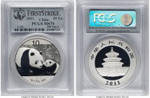 People's Republic 3-Piece Lot of Certified silver Panda 10 Yuan (1 oz) 2011 MS70 PCGS, KM1980. First Strike. HID09801242017 © 2024 Heritage Auctions |...
