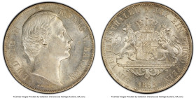 Bavaria. Ludwig II Taler 1865 AU58 PCGS, Munich mint, KM869, Dav-609. HID09801242017 © 2024 Heritage Auctions | All Rights Reserved