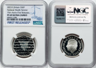 Charles III silver Proof "National Health Service - 75th Anniversary" 50 Pence 2023 PR69 Ultra Cameo NGC, Mintage: 4,260. First Releases. HID098012420...