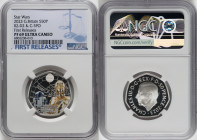 Charles III silver Colorized Proof "R2-D2 & C-3PO" 50 Pence 2023 PR69 Ultra Cameo NGC, Mintage: 12,510. Star Wars series. First Releases. HID098012420...