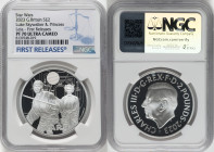 Charles III silver Proof "Luke Skywalker & Princess Leia" 2 Pounds (1 oz) 2023 PR70 Ultra Cameo NGC, Mintage: 3,010. Star Wars series. First Releases....