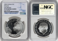 Charles III silver Proof "Britannia" 2 Pounds (1 oz) 2024 PR70 Ultra Cameo NGC, Mintage: 5,610. First Releases. HID09801242017 © 2024 Heritage Auction...