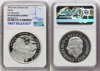 Charles III silver Proof "Merlin" 5 Pounds (2 oz) 2023 PR70 Ultra Cameo NGC, Mintage: 510. Myths and Legends series. First Releases. HID09801242017 © ...