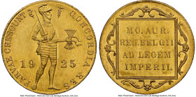 Wilhelmina gold Ducat 1925 MS62 NGC, Utrecht mint, KM83.1a, Fr-352. Sea horse privy mark. HID09801242017 © 2024 Heritage Auctions | All Rights Reserve...