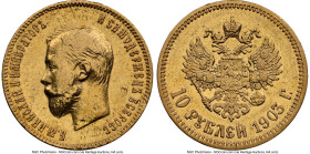 Nicholas II gold 10 Roubles 1903-AP AU Details (Harshly Cleaned) NGC, St. Petersburg mint, KM-Y64, Fr-179. HID09801242017 © 2024 Heritage Auctions | A...