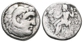 Kingdom of Macedon. Alexander III 'the Great' AR Drachm.Kingdom of Macedon. Alexander III 'the Great' AR Drachm. Lampsakos, circa 323-317 BC. Head of ...