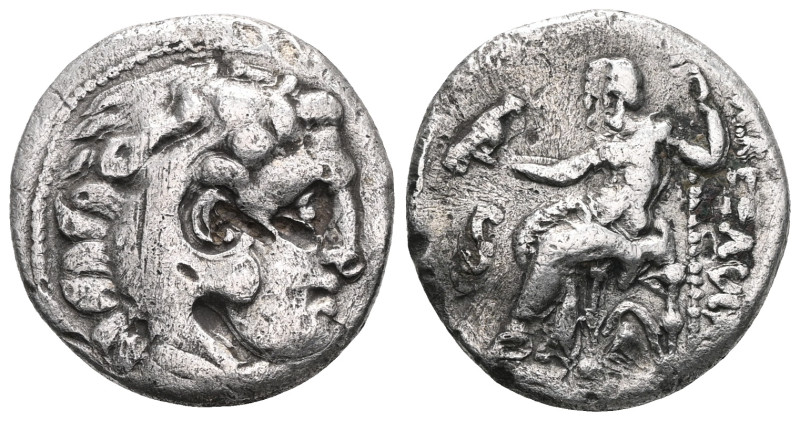 Greek Kings of Macedon, Alexander III 'the Great', AR Drachm, (Silver), 336-323 ...