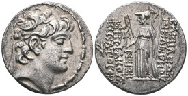 Greek Seleukid Kingdom of Syria, Seleukos VI Epiphanes Nikator (ca. 96-94 BC), AR tetradrachm (Silver), Attic standard, Seleukeia on the Kalykadnos Ob...