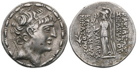 Greek SELEUKID KINGS OF SYRIA. Seleukos VI Epiphanes Nikator, circa 96-94 BC. Tetradrachm (Silver), reduced standard, Seleukeia on the Kalykadnos. Dia...