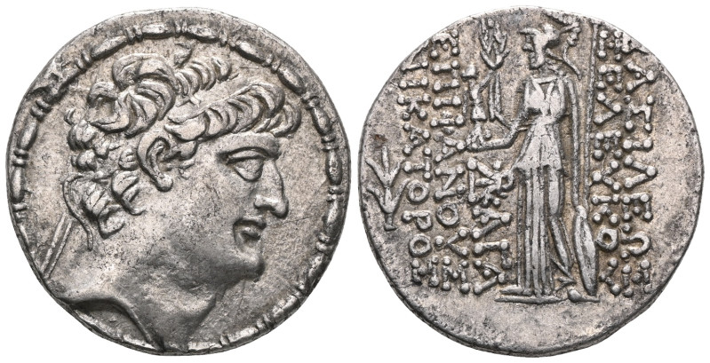 SELEUKID KINGS of SYRIA. Seleukos VI Epiphanes Nikator. 96-94 BC. AR Tetradrachm...