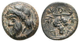 Greek AEOLIS. Temnos. (3rd century BC) AE
 Weight: 1 gr Diameter: 10,5 mm